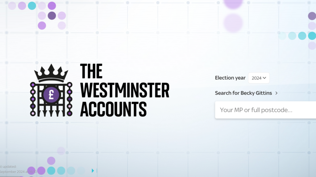 How to explore the Westminster Accounts for yourself – a guide to our interactive tool