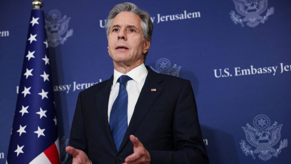 US calls on Hamas to agree ceasefire bridging proposal – after it gets Israel’s backing