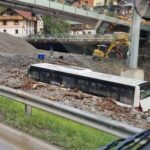 Parts of Vienna under water after record rainfall – as cars swept through ski resort