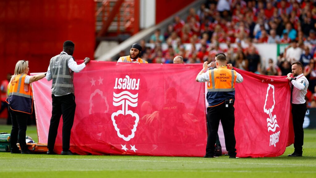 Premier League match delayed after horror injury – as screens placed around player