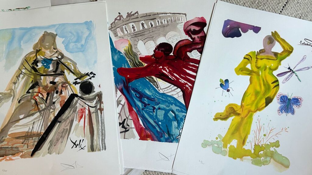 Salvador Dali prints found ‘tucked away’ in garage after 50 years