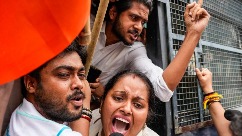 ‘It boils my blood’: Protests over rape and murder of doctor result in hundreds of arrests