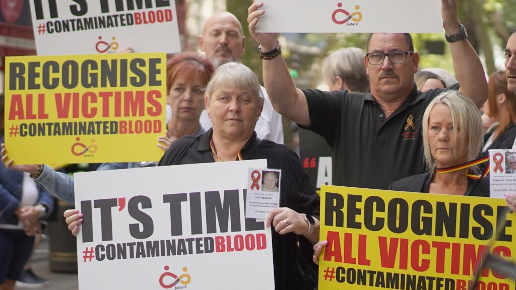 Infected blood victims ‘livid’ with ‘paltry’ compensation offer