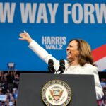 Stripped of showbiz and teleprompted rallies, Kamala Harris is scrutinised at last