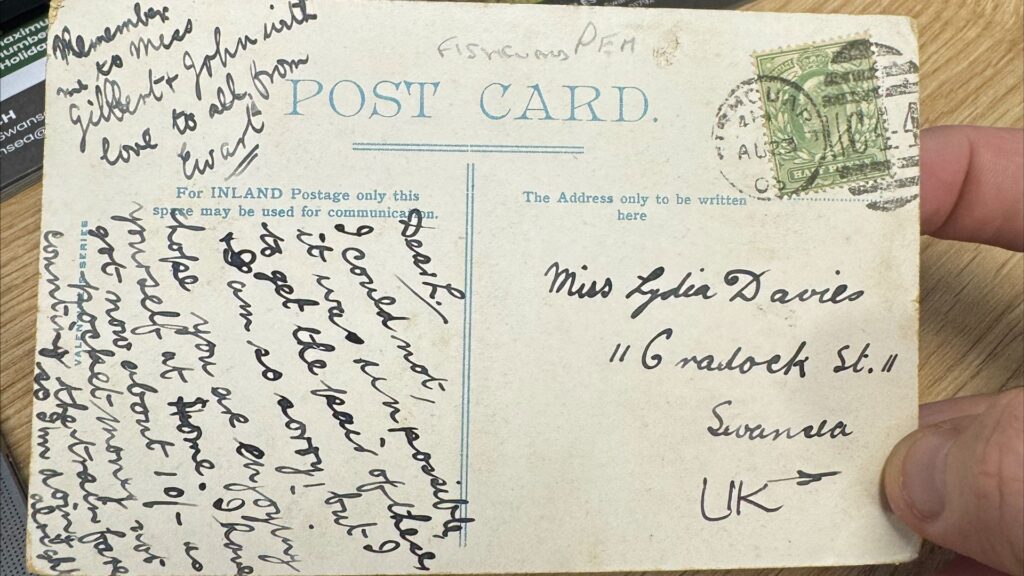 121-year-old postcard delivered in the mail