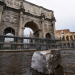 Lightning strike damages Rome’s ancient Arch of Constantine