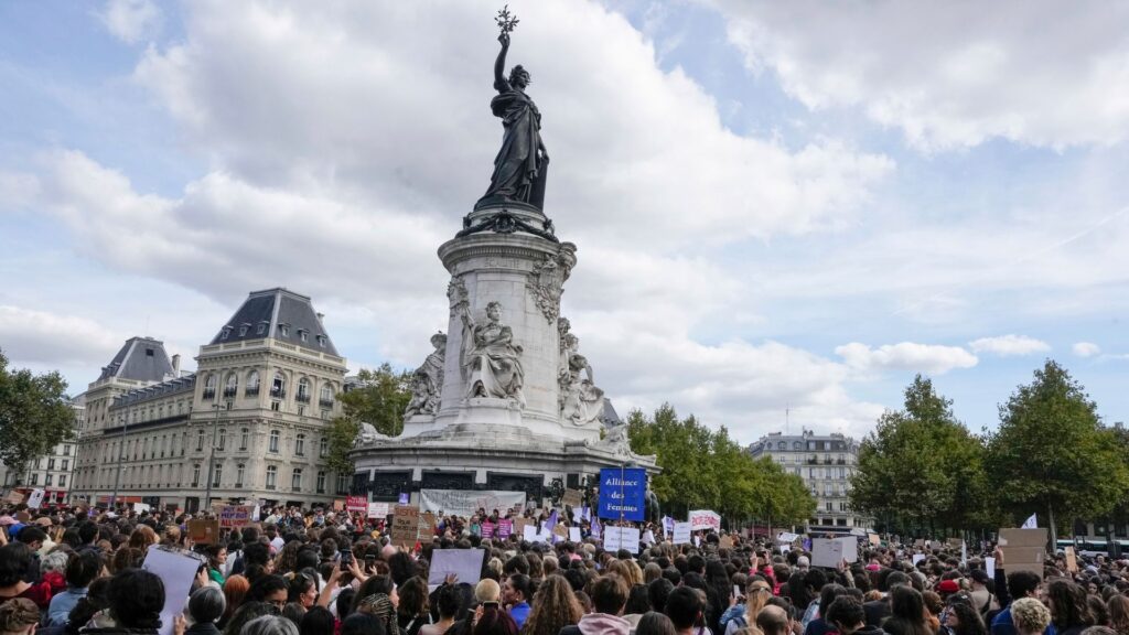 Protests in France to support woman allegedly drugged by husband and raped by strangers