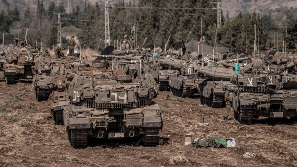 Tanks gather near Israeli-Lebanon border – as Israel considers ‘expansion’ of IDF activity