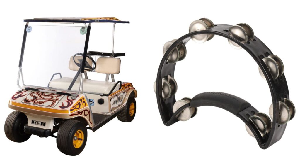 Noel Gallagher’s golf buggy and Liam’s tambourine to go up for auction