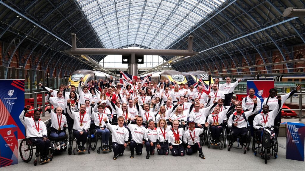 Paralympians arrive back in UK after Paris Games – and make appeal on school sport