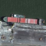 Russian ship captured in satellite image ‘delivering ballistic missiles from Iran’