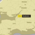 Storm alerts issued with warning of frequent lightning and large hail