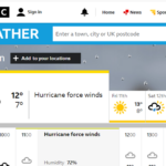 BBC apologises for weather app ‘glitch’ – as ‘hurricane force’ winds and temperatures ‘over 400C’ forecast