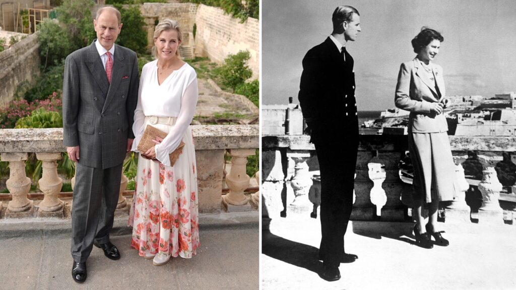 Royals visit late Queen and Prince Phillip’s Malta villa