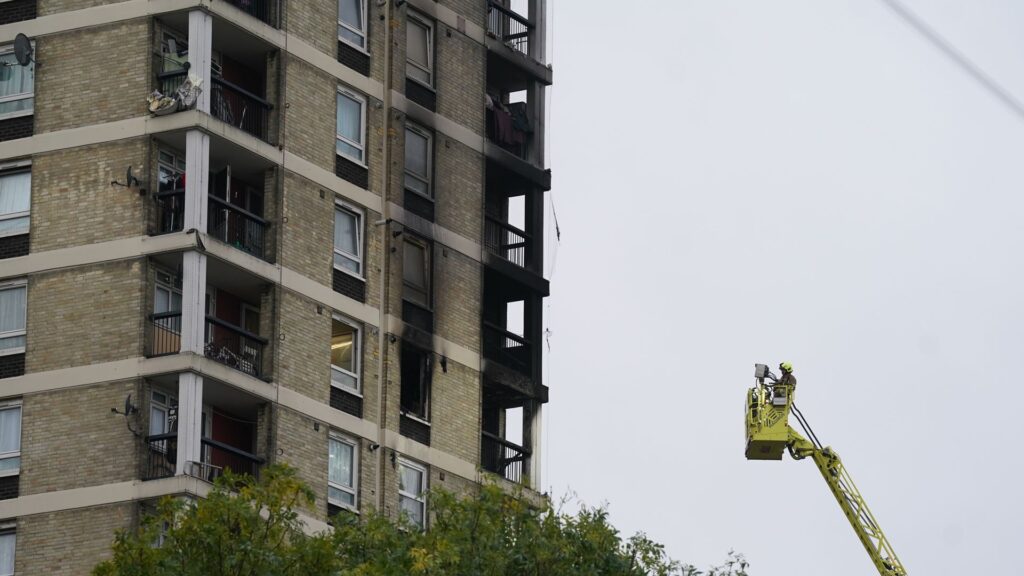 Fire breaks out at block of flats – with around 30 people evacuated