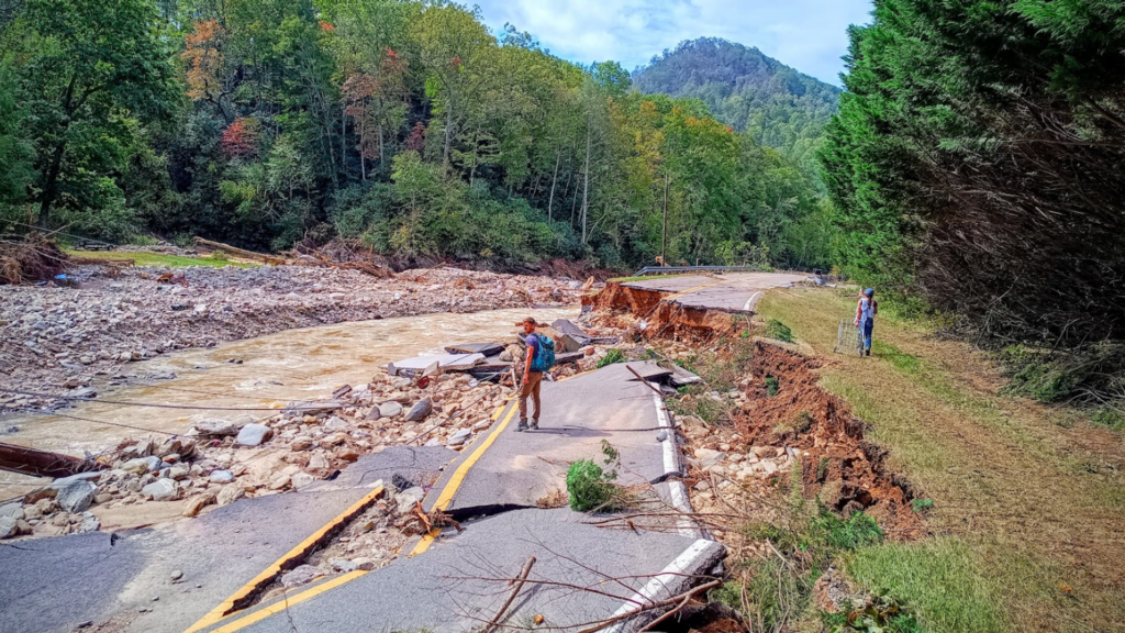 ‘The destruction was enormous’: British honeymooners stranded on mountainside after Hurricane Helene