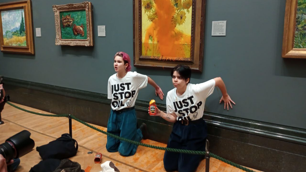 National Gallery’s ban on liquid comes into force after activists’ attacks