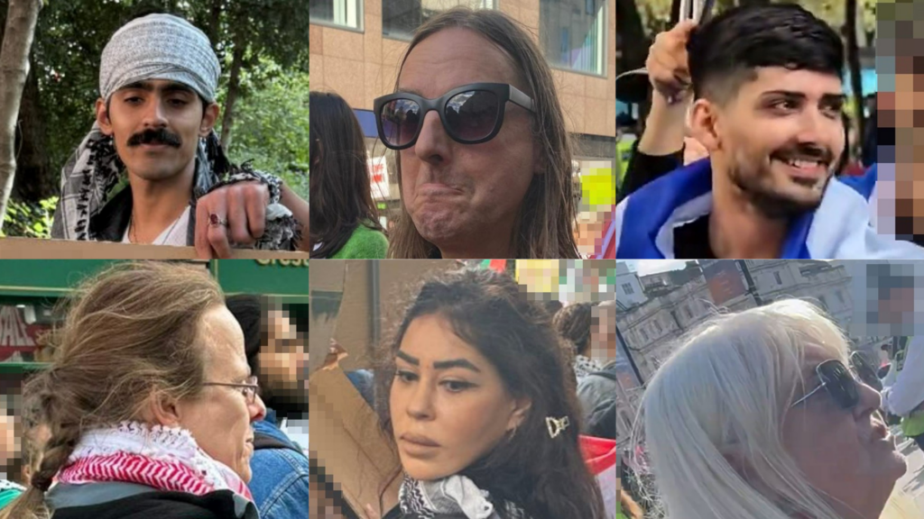 Do you know these people? Police appeal for help identifying people at Middle East protests