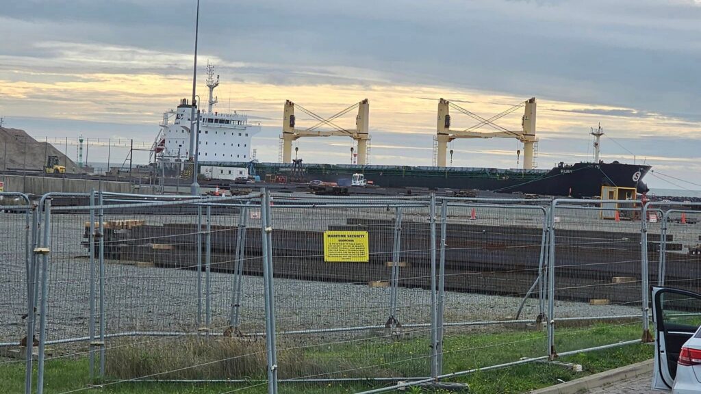 Damaged ship docks in UK with tonnes of potentially explosive fertiliser