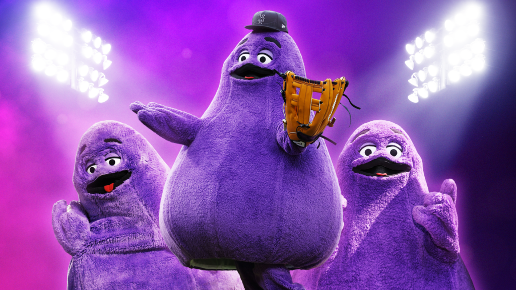 ‘Grimace is our God’: The fuzzy purple mascot who became a sporting icon