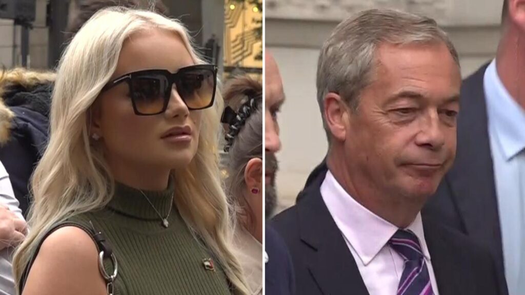 Nigel Farage appears at trial of woman, 25, accused of throwing milkshake during election campaign