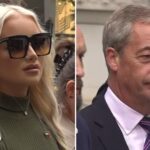 Nigel Farage appears at trial of woman, 25, accused of throwing milkshake during election campaign