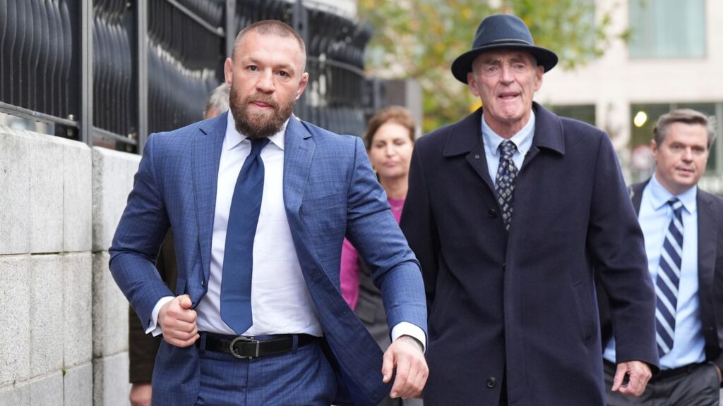 Woman alleges MMA fighter Conor McGregor ‘in effect raped her’ in hotel, judge tells civil case jury