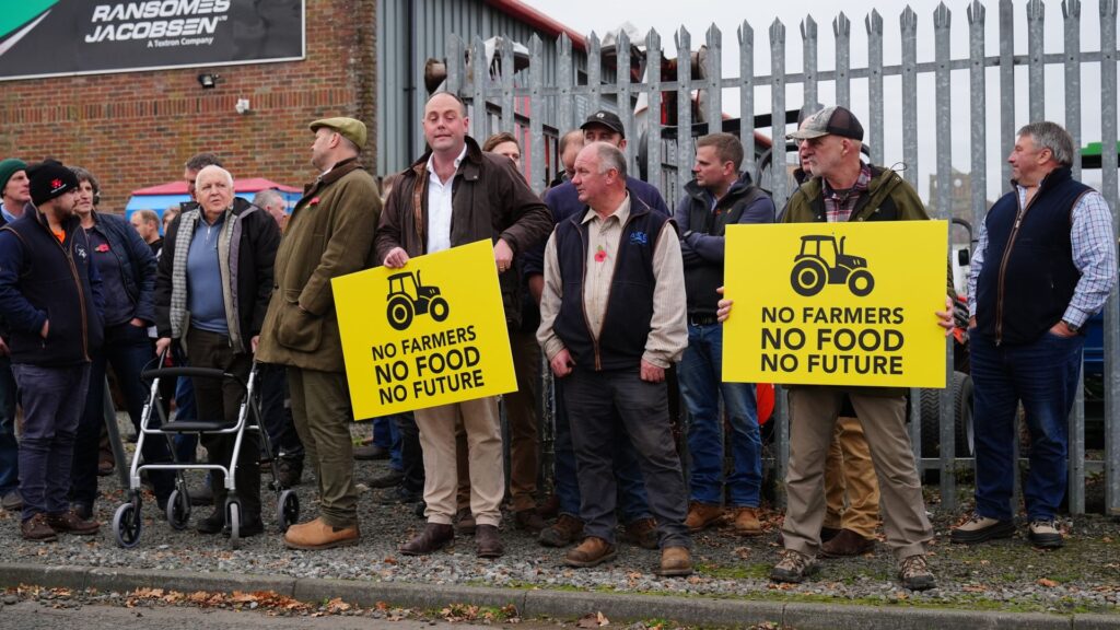 Thousands of farmers to descend on Downing Street to protest against tax changes after ‘betrayal’