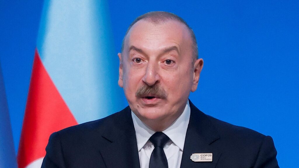 Azerbaijan president hails oil and gas as ‘gift from God’ at COP29