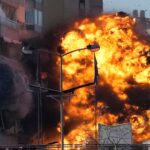 Pictures show moment Israeli bomb exploded at Beirut apartment block