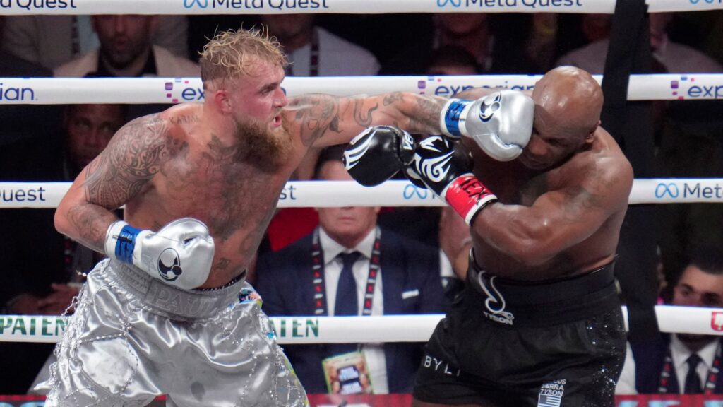 YouTuber Jake Paul beats Mike Tyson as boos heard during controversial fight