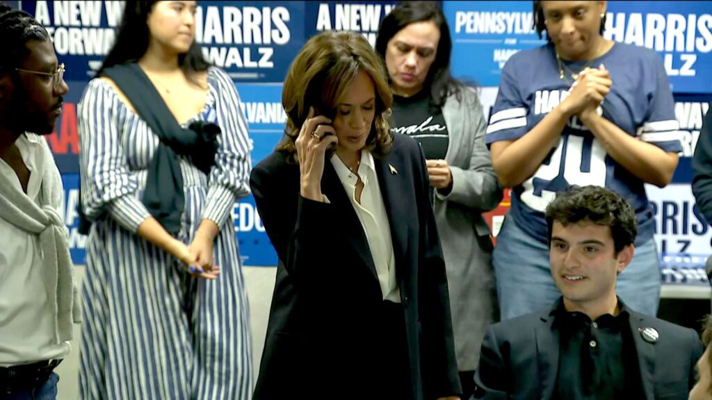 Harris congratulates Trump on election victory – ahead of concession speech