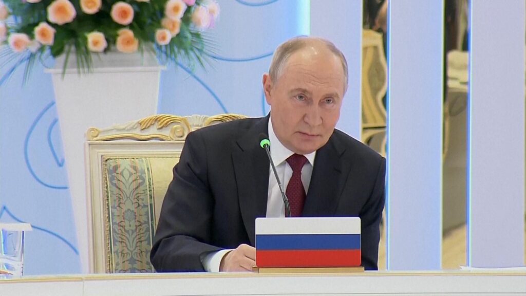 Putin threatens to hit ‘decision-making centres’ in Kyiv with new missile