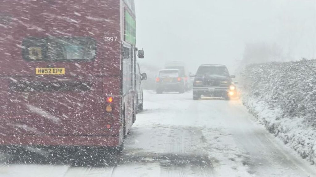 Second named storm of season to bring snow, rain and 70mph winds to UK