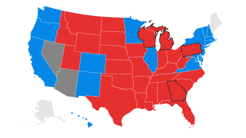 US election results: Donald Trump’s victory in maps and charts