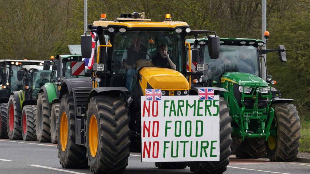 Farmers ‘could block ports and disrupt food supply’ in budget tax change protest