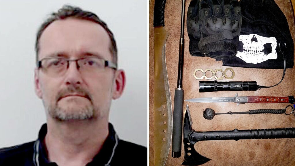 Neo-Nazi who had home ‘armoury’ and discussed terror attack against LGBT group jailed