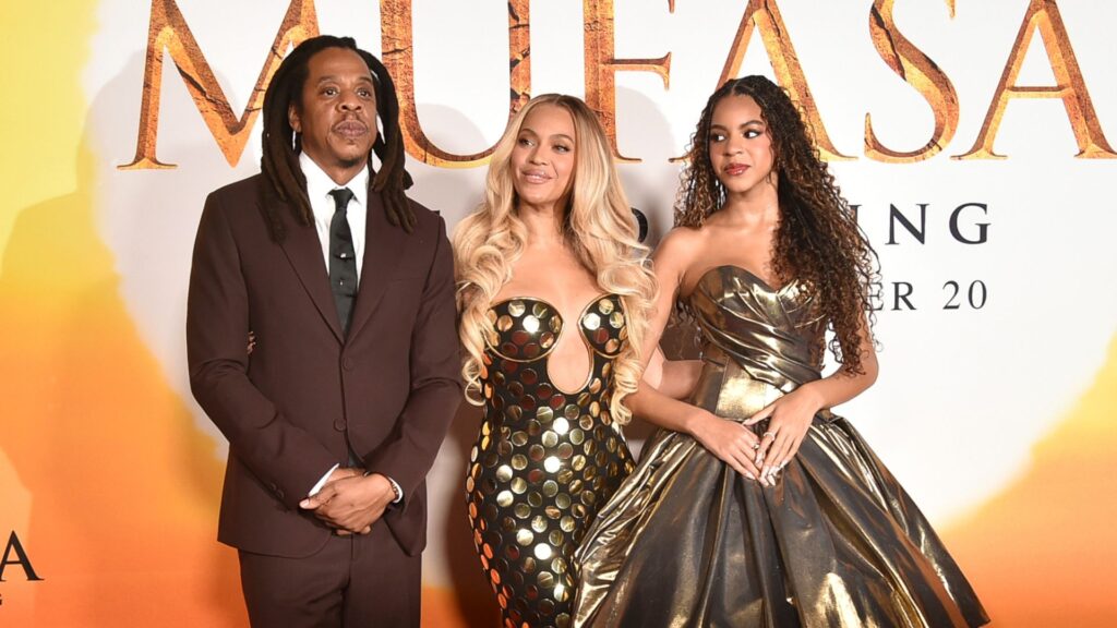 Jay-Z appears on red carpet with Beyonce and daughter after rape allegation