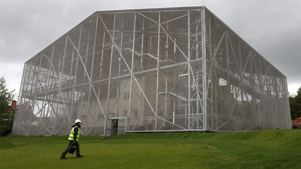 Giant protective box around Rennie Mackintosh house to remain in place until 2028