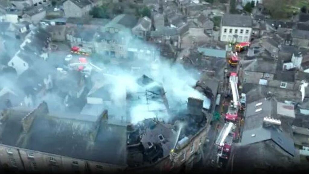 Man in his forties dies in flat fire in Cumbria town