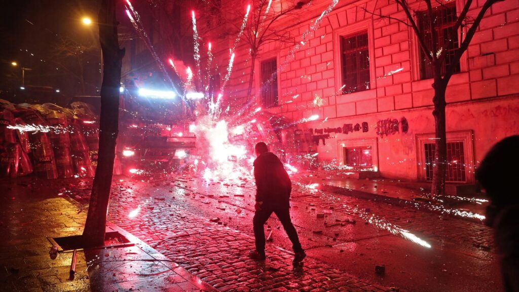 Georgian protests spreading, say reports, as ex-Russia president issues warning