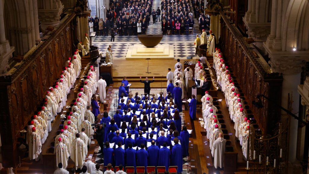 Notre-Dame holds first mass since reopening after fire