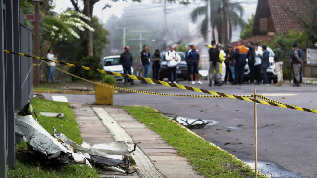 At least 10 killed as small plane crashes in popular Brazilian tourist town