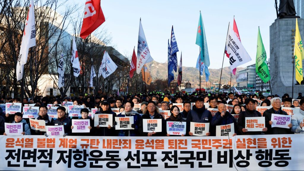 Calls to impeach South Korean president over martial law decree