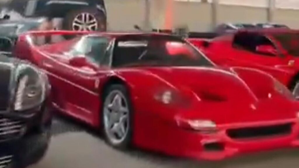 Rebels storming Assad’s palace find luxury car collection including rare Ferrari ‘worth £3m’