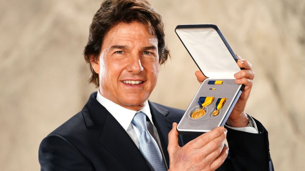 Tom Cruise receives US navy honour for Top Gun ‘recruitment boost’