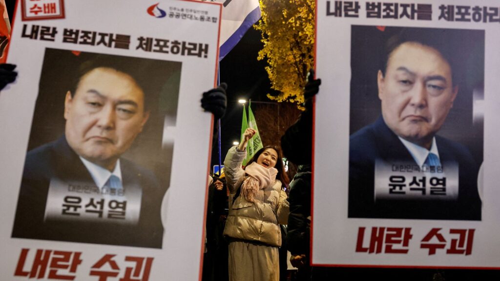 South Korea’s ruling party leader calls for suspension of president over martial law attempt