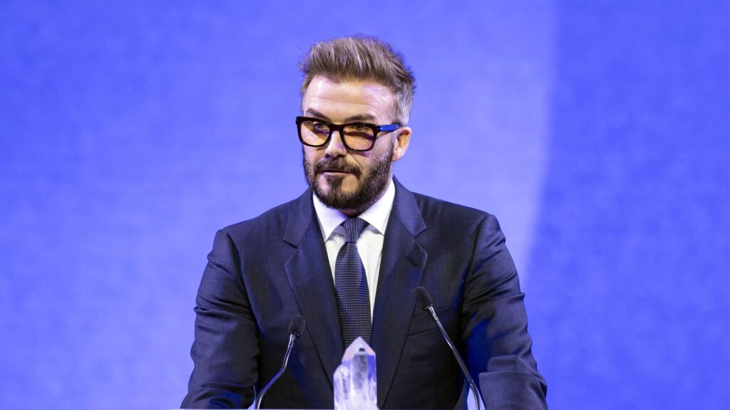 David Beckham says ‘girls are held back’ in awards speech