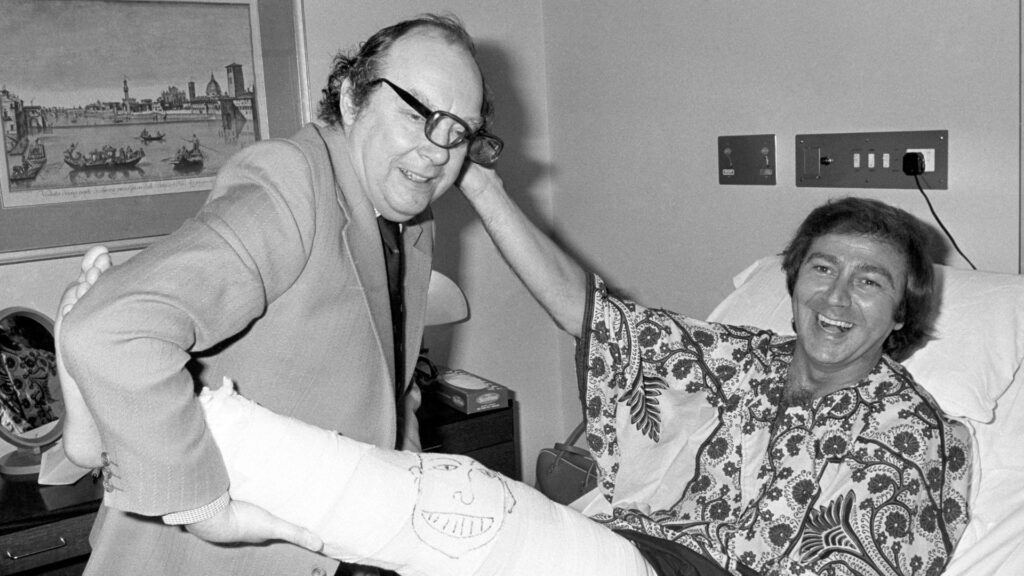 Eric Morecambe’s trademark glasses fetch £20,000 at auction