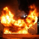 Merchandise stand catches fire outside Man City’s stadium ahead of Champions League match